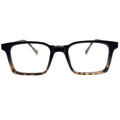 Sinclair Rectangle Eyeglasses — Black Tortoise