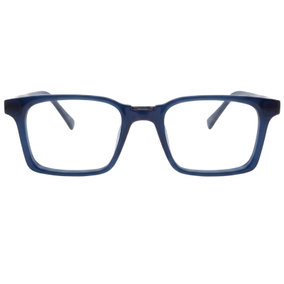Sinclair Rectangle Eyeglasses — Navy Blue
