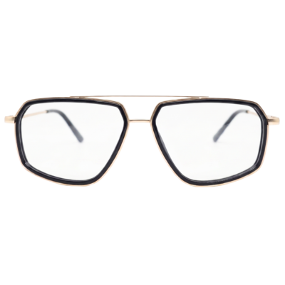 Sterling Aviator Eyeglasses — Black Gold