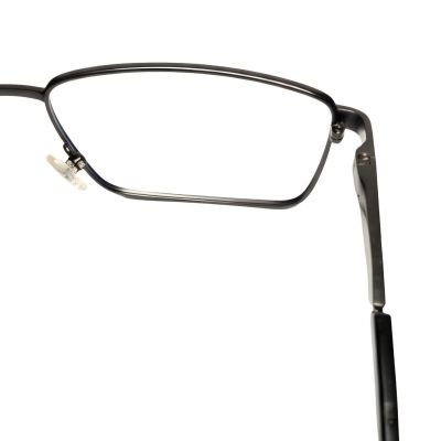 rectangular ultra light metal full rim eyeglasses