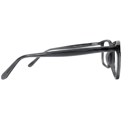 Vintage navigator double-bridge eyeglasses with transparent grey square frame - Nations Optics