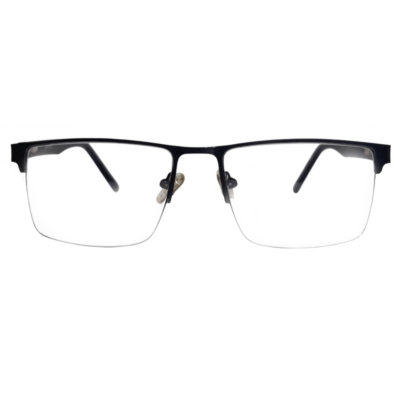Aurelius Regent Semi-Rimless Browline Eyeglasses