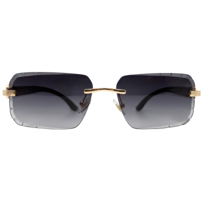 Grey Gradient Oversized Square Sunglasses