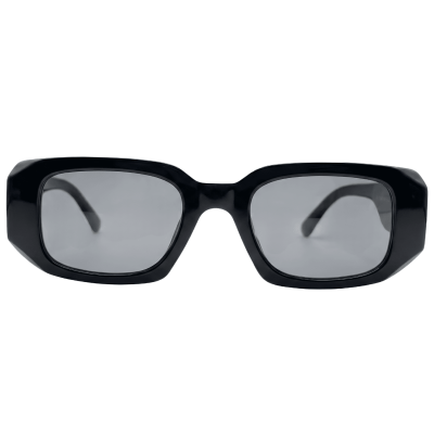 Retro Rectangle Fashion Sunglasses – Black