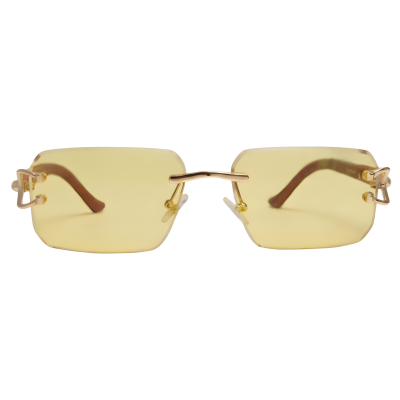 Golden Horizon Rimless Sunglasses