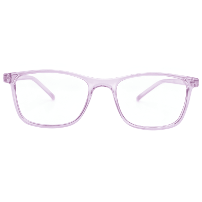 MistFrame – Lavender Transparent Rectangular Lightweight Eyeglasses
