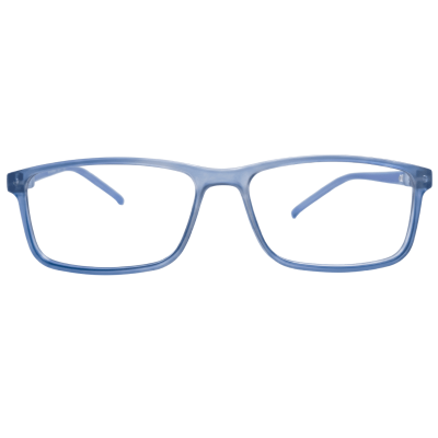 SkyGlow Frosted Blue Kids Rectangle Eyeglasses