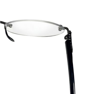 oval rimless lightweight minimal eyeglasses frame