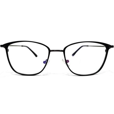 FlexLite Oval Titanium Full‑Rim Spectacles – Black