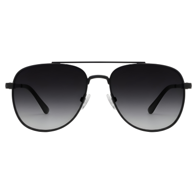 All-Black Gradient Aviator Sunglasses