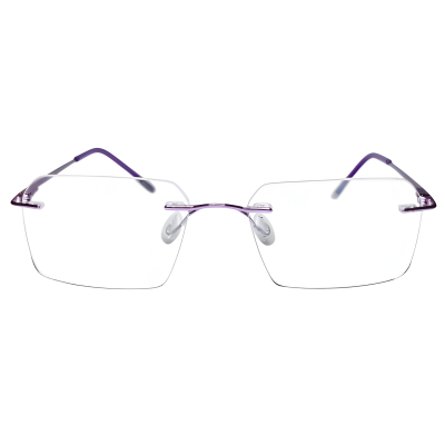 Amethyst Edge Rectangular Eyeglasses