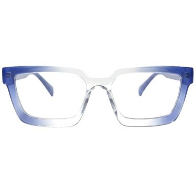 Arctic Blue Clear-to-Gradient Square Modern Frames