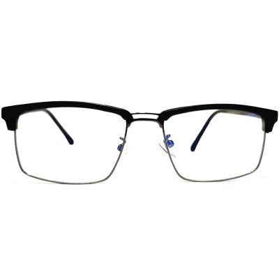 Matte Black Carbon Fiber Eyewear with Titanium Temples – Full Rim Rectangle Frame