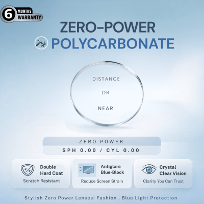 Nations Optics Zero Power – Polycarbonate Lenses – Blue Block