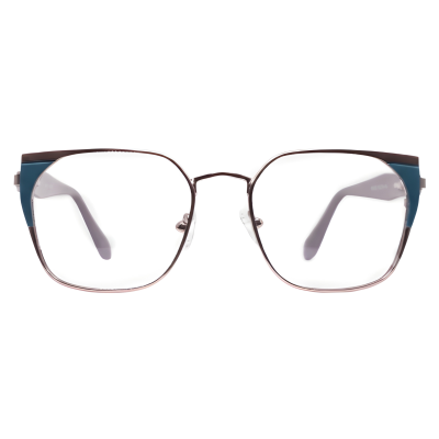 Bronze Rose Gold Browline Eyeglasses | Nations Optics