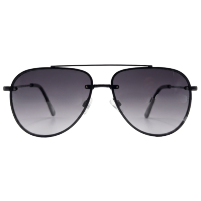 Classic Black Gradient Aviator Sunglasses