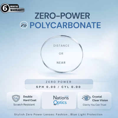 Nations Optics Zero Power – Polycarbonate Lenses