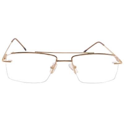 Nations Optics Semi-Rimless Rectangular Eyeglasses