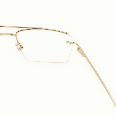 Nations Optics Semi-Rimless Rectangular Eyeglasses