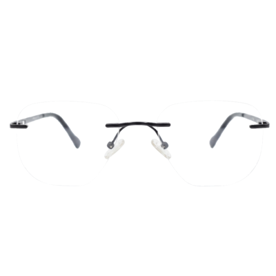 Kessler Aero Rimless Round Eyeglasses
