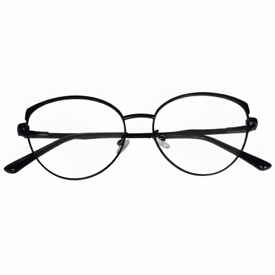 Matte grey round eyeglasses with stainless steel full rim frame lightweight design - Nations Optics