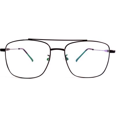 Matte‑Black Titanium Full‑Rim Spec Eyewear – TR90 Light‑Weight, Nearly Square