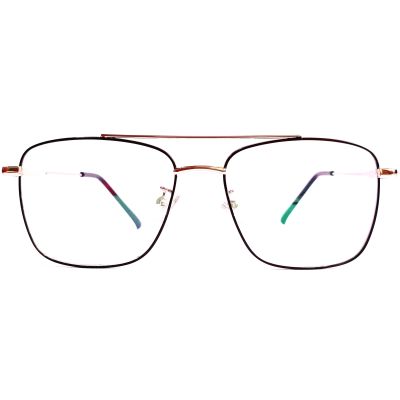  Silver‑Black Titanium Full‑Rim Spec Eyewear – TR90 Light‑Weight, Nearly Square