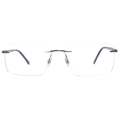 Nations Optics AirLight Rimless Round Rectangular – Silver