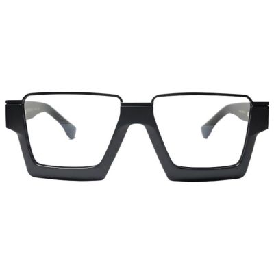 Emerald Bold Geometric Square Full-Rim Frames