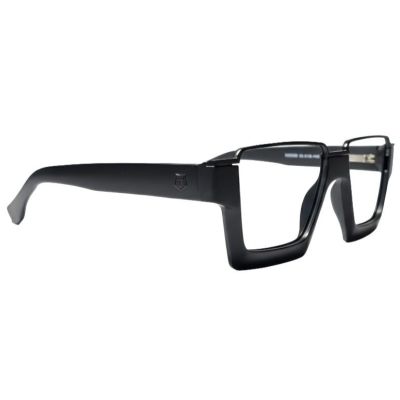 Emerald Bold Geometric Square Full-Rim Frames