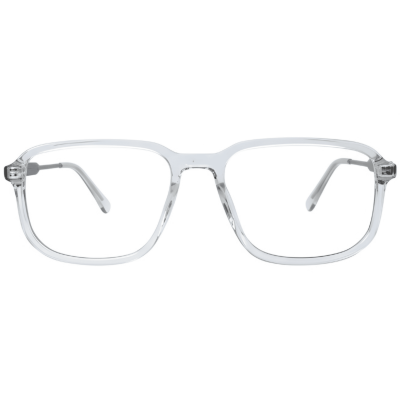 NationsOptics Rounded Rectangle FullRim TR90 Frame – Platinum Silver