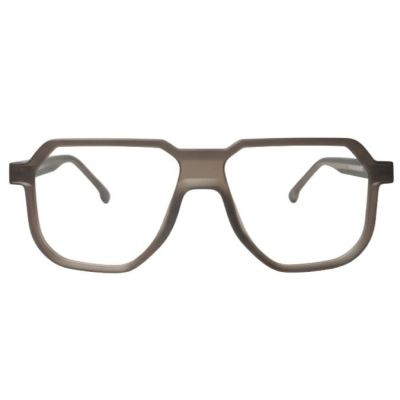NationsOptics Frosted Mocha Brown Geometric Navigator Frames