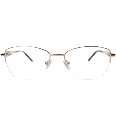 NationsOptics Semi-Rimless Titanium Women’s Frame – Golden