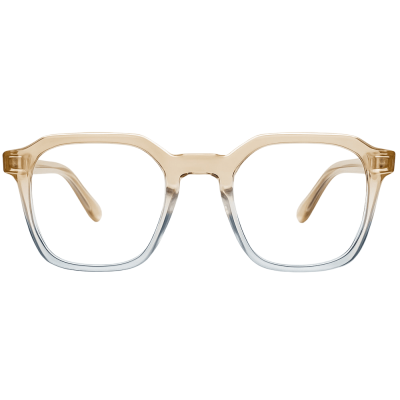 NationsOptics Transparent Wayfarer Eyeglasses – Brown