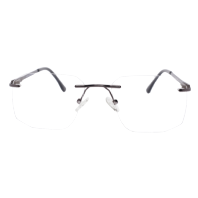 Rourke Geometric Rimless Eyeglasses
