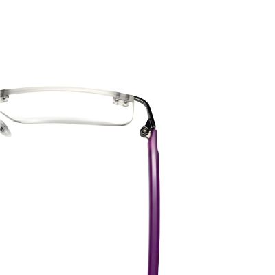 VioletSlim Designer Rimless Rectangular Eyeglasses