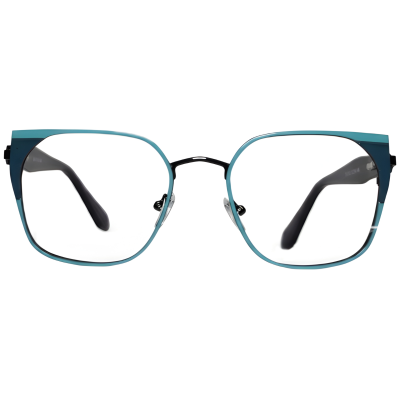 Teal Navy Cat-Eye Eyeglasses