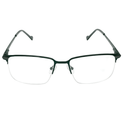 Titanium Rimless Modified Rectangular Eyeglasses - Nations Optics