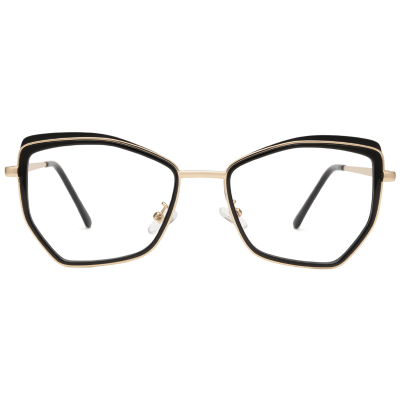 NoirEdge Geometric Luxe Eyeglasses