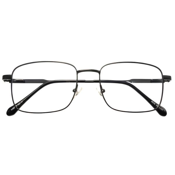 Urban Minimalist Thin Black Metal Square Frames