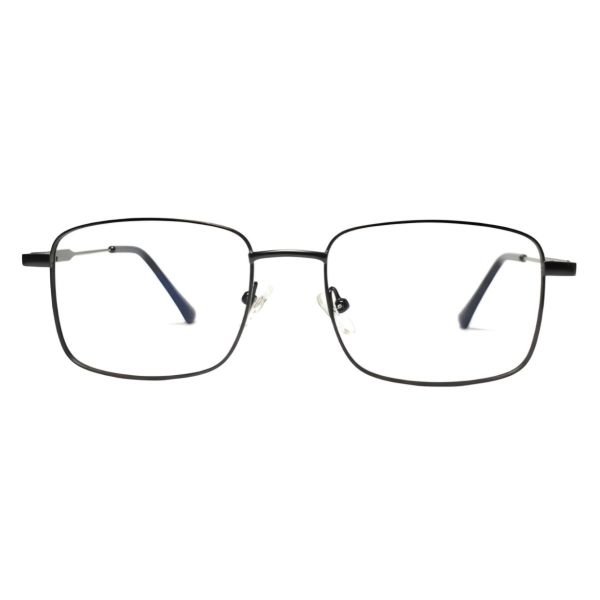 Urban Minimalist Thin Black Metal Square Frames
