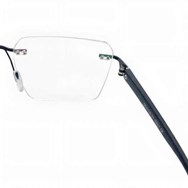 Carbon-Flex Rimless Rectangular Eyeglasses