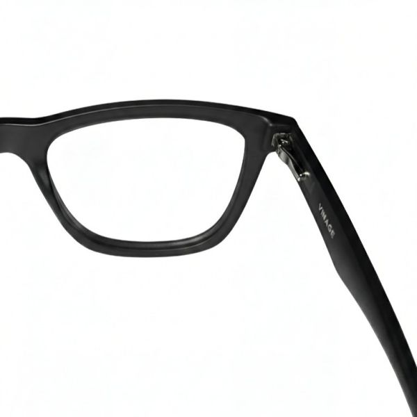 Charcoal Fade Rectangular Frames with Red Relief Temples