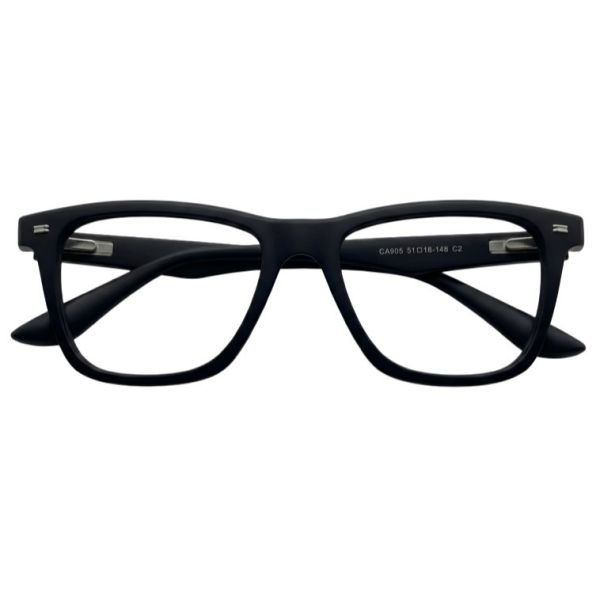 Charcoal Fade Rectangular Frames with Red Relief Temples