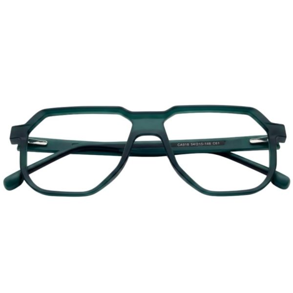 Deep Emerald Geometric Navigator Vision Frames