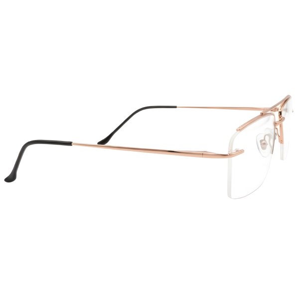 Nations Optics Semi-Rimless Rectangular Eyeglasses