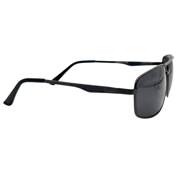 Glossy Black Flexon Memory Metal Rectangle Glasses