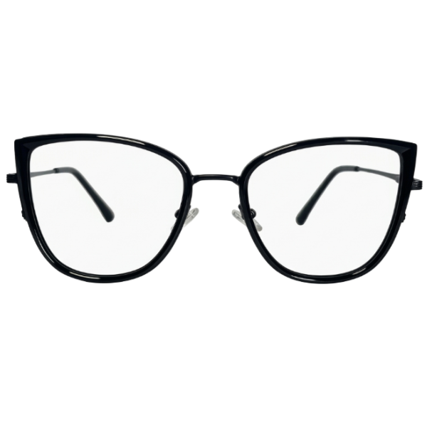Matte Black Lightweight Geometric Memory Metal Specs