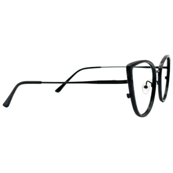 Matte Black Lightweight Geometric Memory Metal Specs