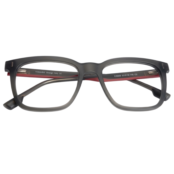 Matte Grey Full Rim Modified Stainless Steel Professional Frame